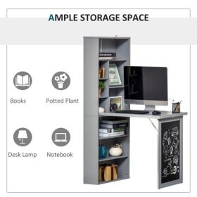 Wall Mount Desk Cabinet-Grey