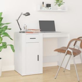 Desk White 39.4"x19.3"x29.5" Engineered Wood