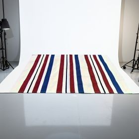 "American Flag Doormat - Red White Blue Striped Non-Woven Rug for Front Door, Summer Holiday Decor" (Color: 24 inches x 16 inches)